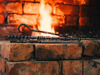 three harry potter style wands made of iron on a blacksmith experience
