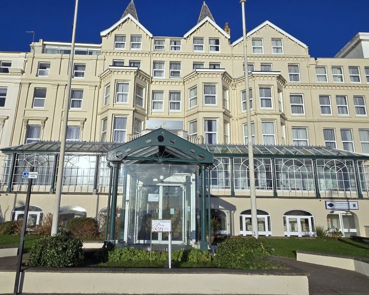 the exterior of the empress hotel on the isle of man