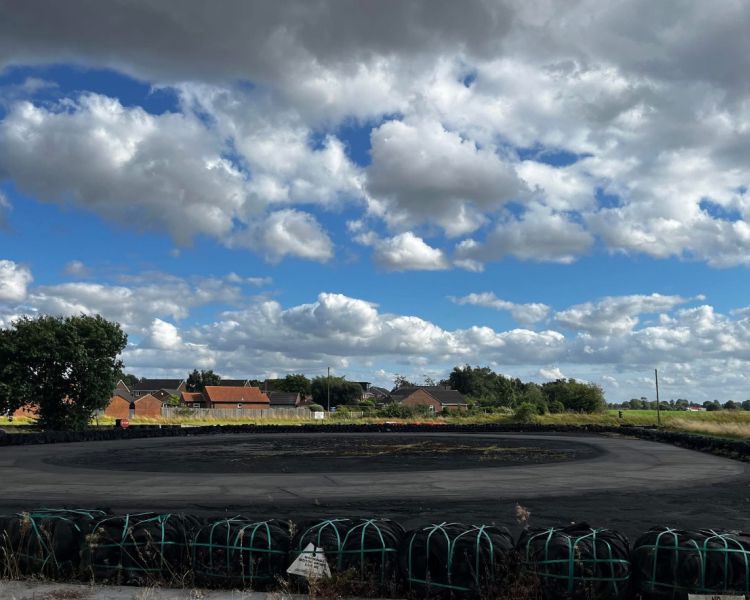 a skid pan used for skid pan driving experiences