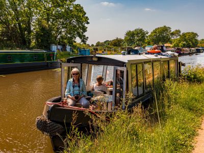 Canal boat cruise