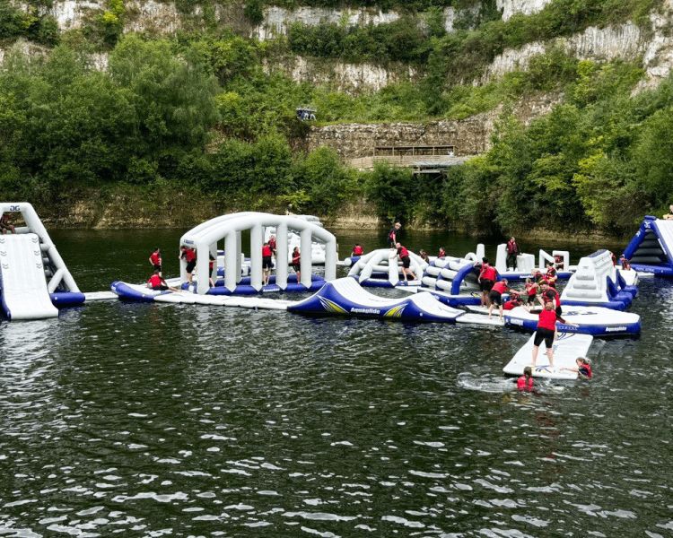Inflatable aqua park