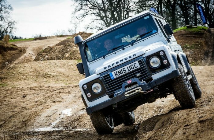 Person enjoying a 4x4 off road driving experience