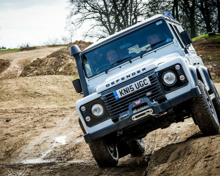 Person enjoying a 4x4 off road driving experience