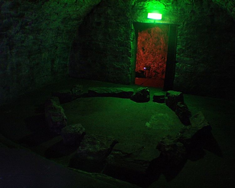 Spooky stone circle seen on the haunted vaults walking tour in edinburgh