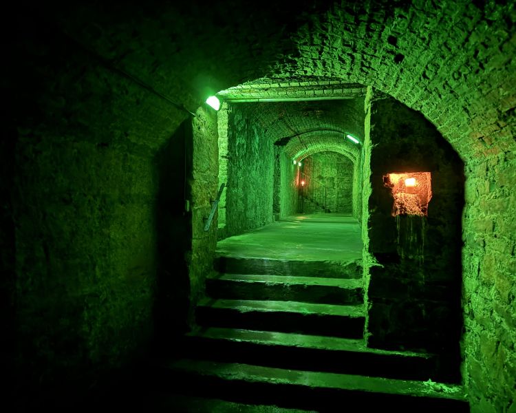 Spooky underground vaults seen on the haunted vaults walking tour in edinburgh