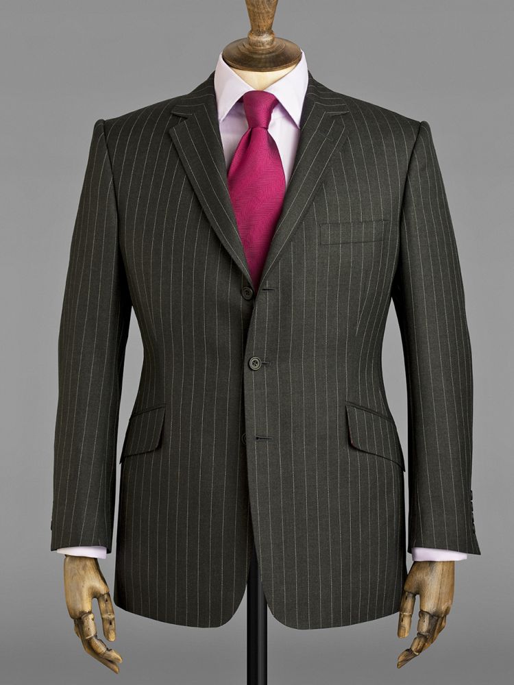 Charcoal pin stripe