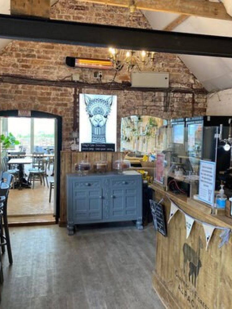 the interior of the farm cafe for an afternoon tea experience