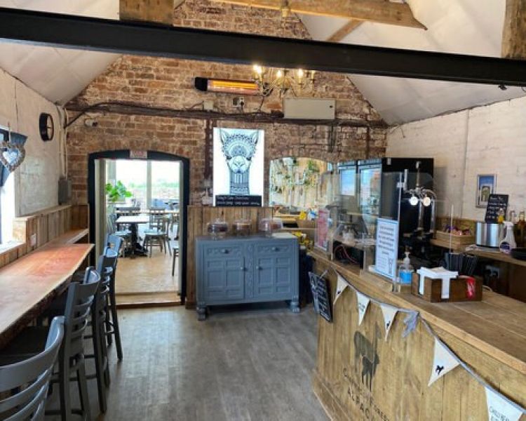 the interior of the farm cafe for an afternoon tea experience