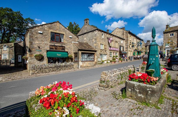 Grassington centre seen on the all creatures great and small tour
