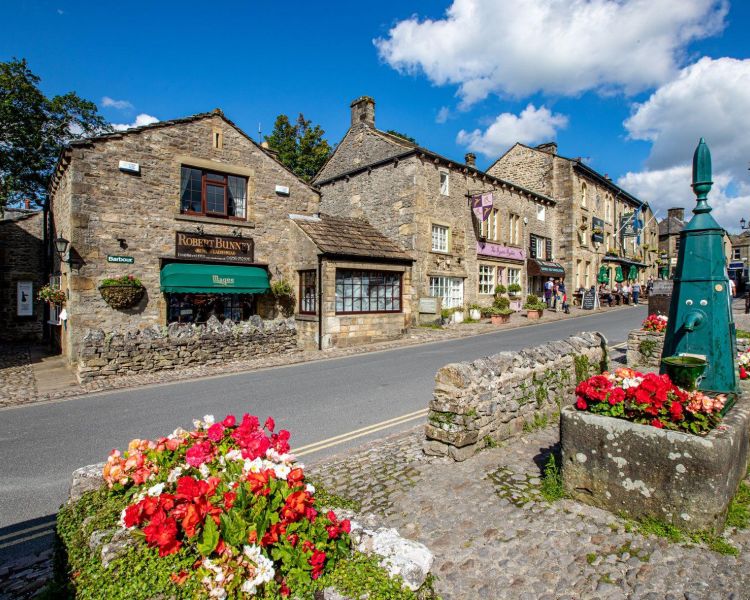Grassington centre seen on the all creatures great and small tour