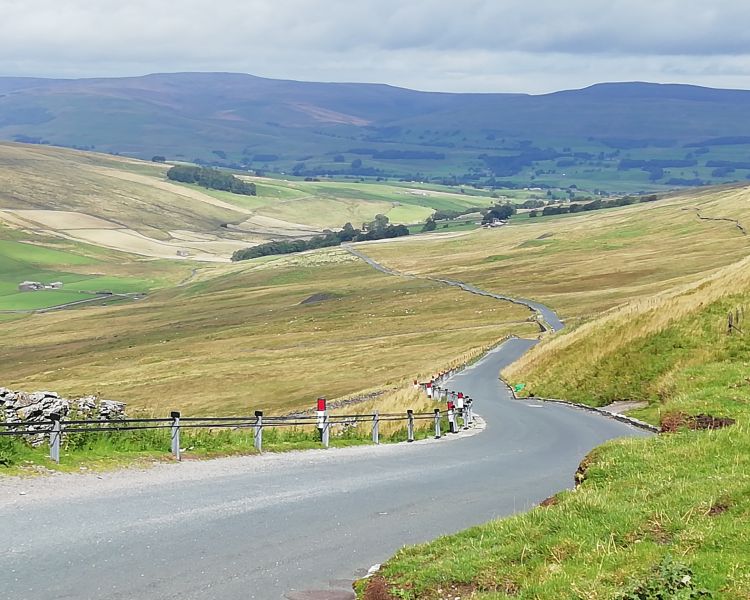 Highest road in the dales heading to hawes seen on the all creatures great and small tour
