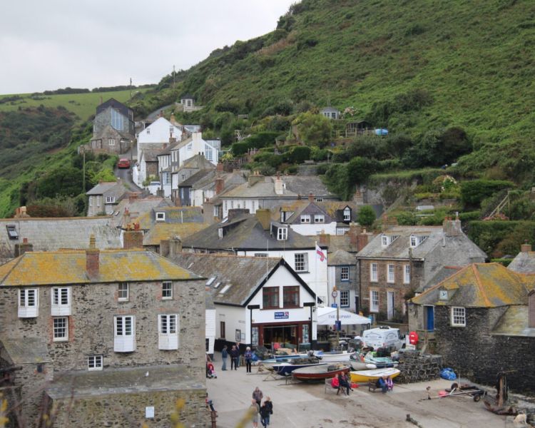 View of port issac in cornwall known as portwenn in doc martin