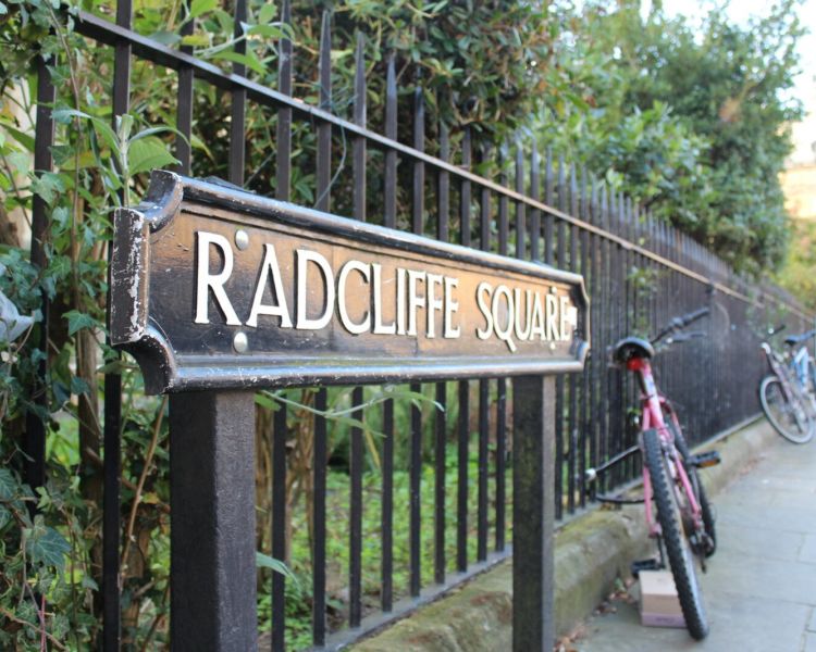 Radcliffe square seen on an inspector morse walking tour in oxford