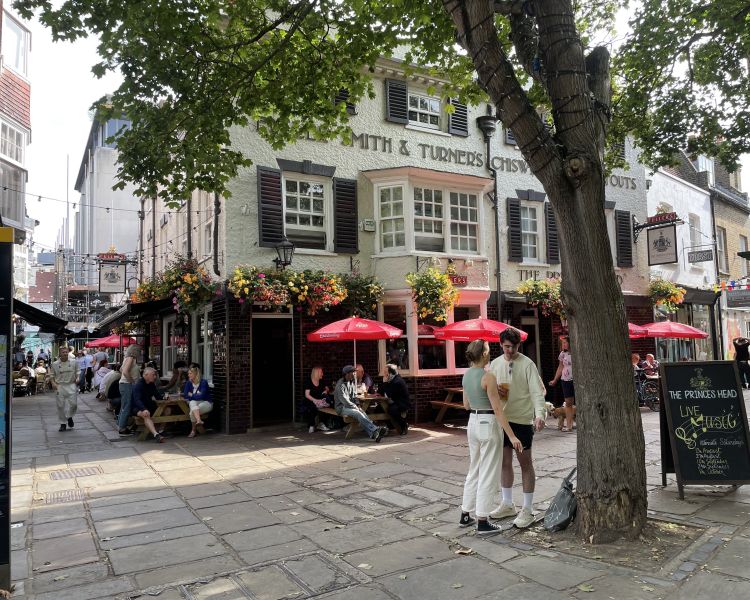Richmond street seen on a ted lasso walking tour in london