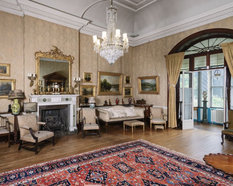 the drawing room of preston manor in brighton