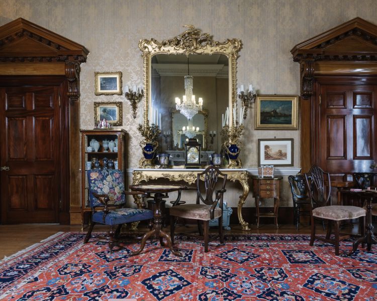 the drawing room of preston manor in brighton