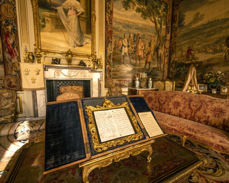 a close up of one of the artefacts in blenheim palace