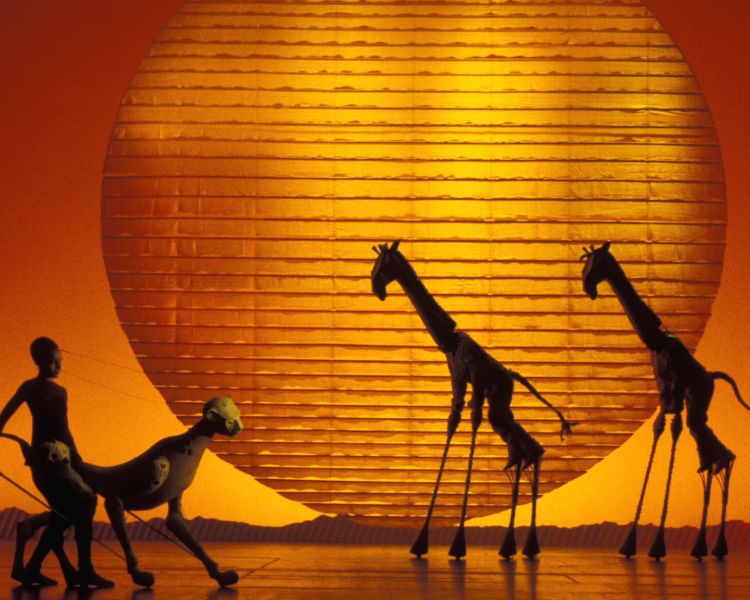 Circle of Life Giraffes and Cheetah The Lion King