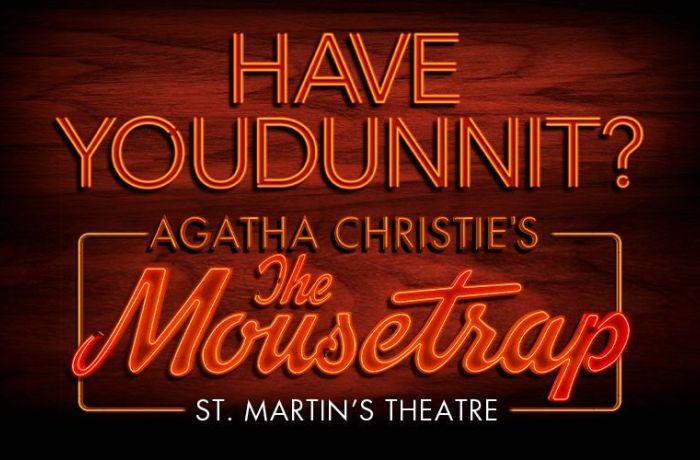 The Mousetrap theatre banner