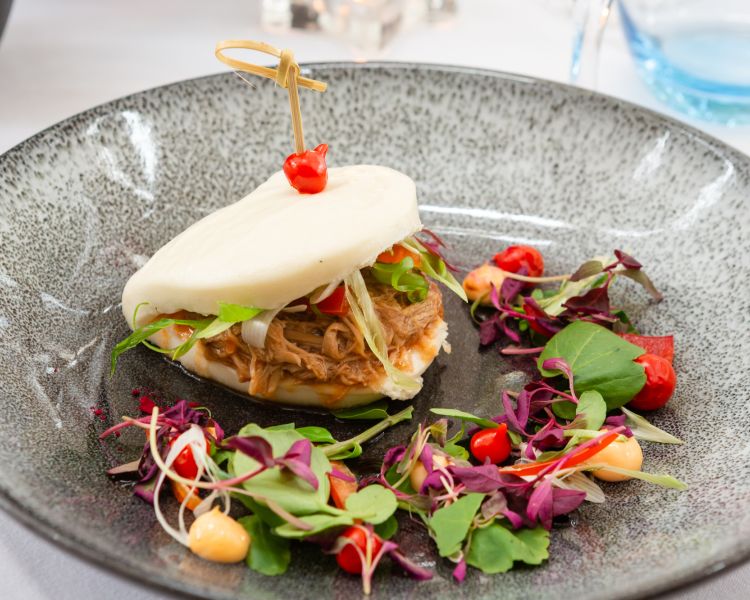 meal plated up served at four star shropshire hotel