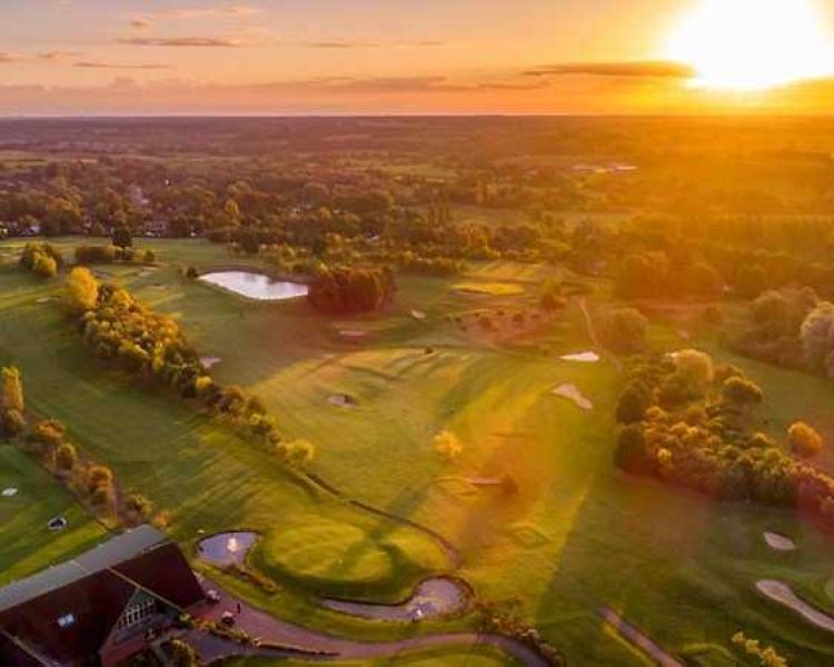 the golf course of a hotel golf and spa resort in suffolk