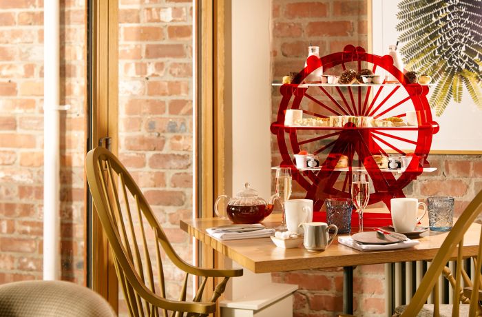 an afternoon tea laid out on a table at a hotel and spa in oswestry shropshire
