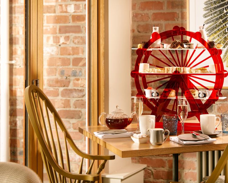 an afternoon tea laid out on a table at a hotel and spa in oswestry shropshire