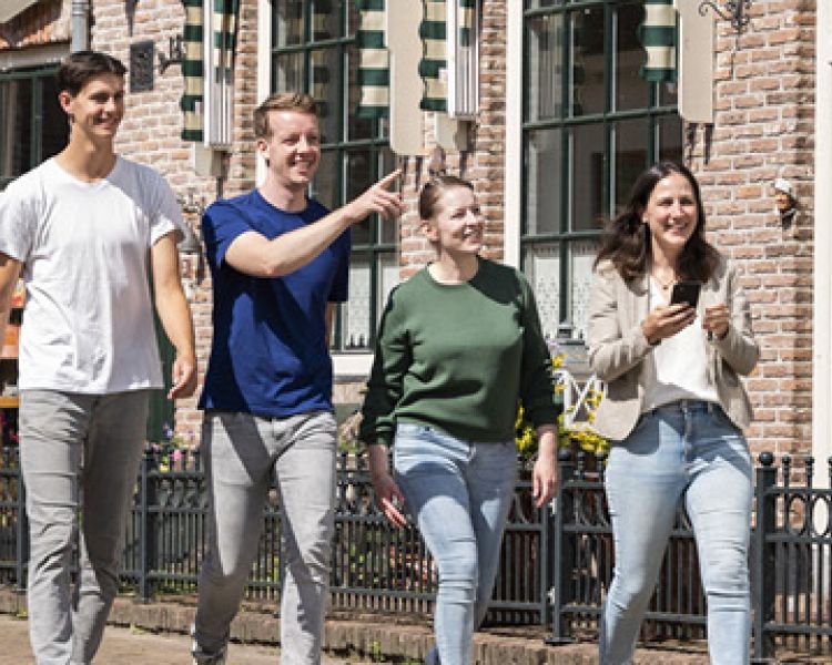 group of four on an escape tour around london