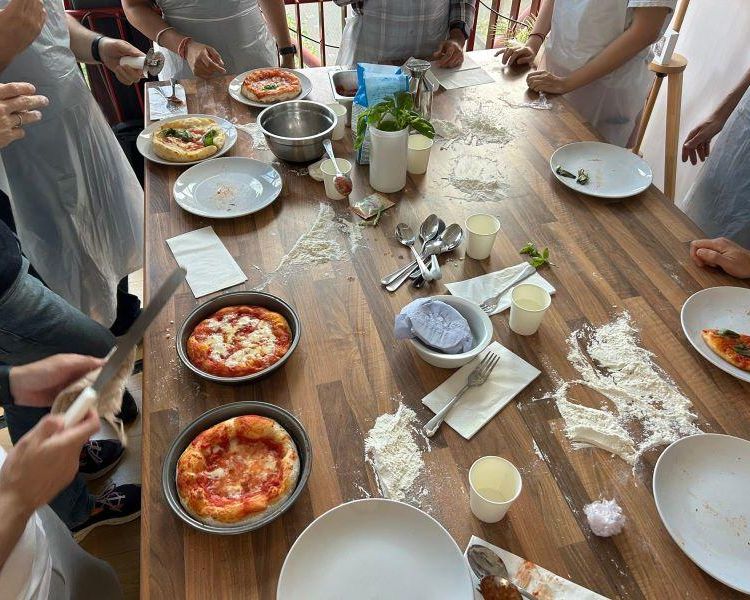 Making pizzas