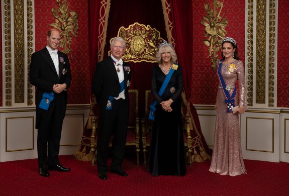 The royal family at madame tussauds london