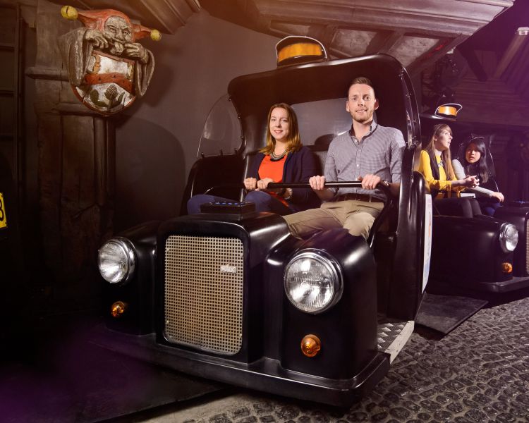 The taxi ride at madame tussauds london
