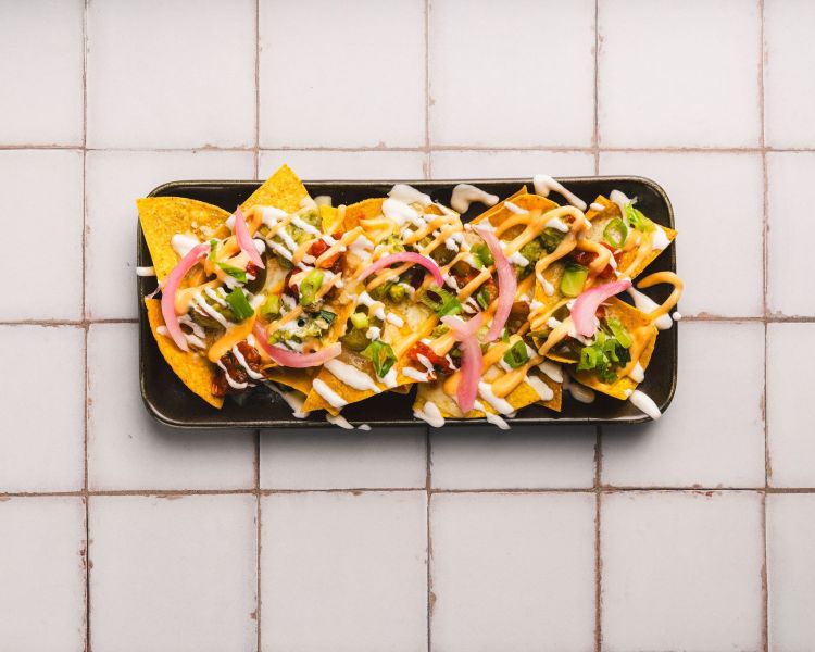 Tapas nachos at las iguanas
