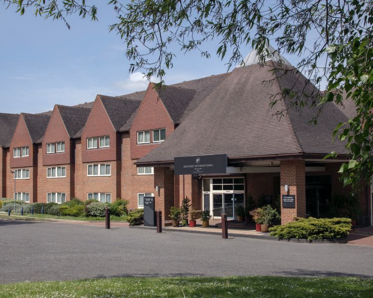 Exterior shot of the q hotels ashford international hotel and spa in kent