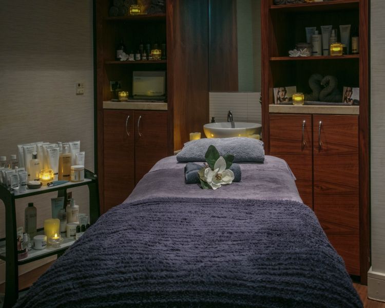 Spa treatment room at q hotels telford