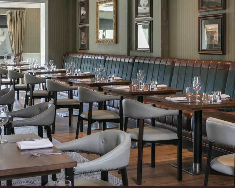 Restaurant area at q hotels slaley hall hotel hexham