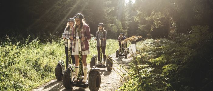 group on forest segway experience in sunshine at go ape