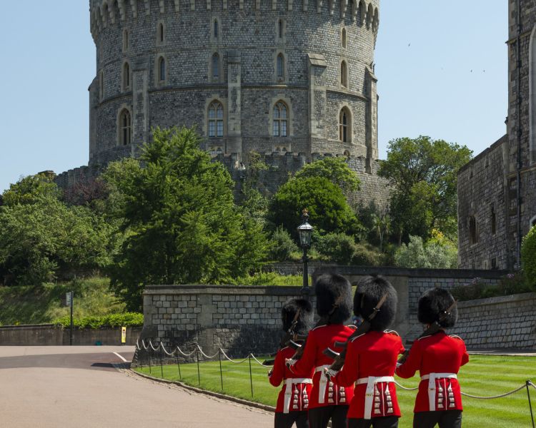 The Round Tower with Guards Royal Collection Trust His Majesty King Charles III 2024