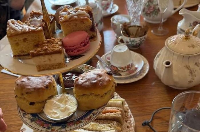 Champagne afternoon tea at queen of herts
