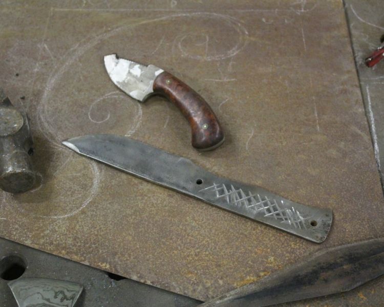 Example of knife making process