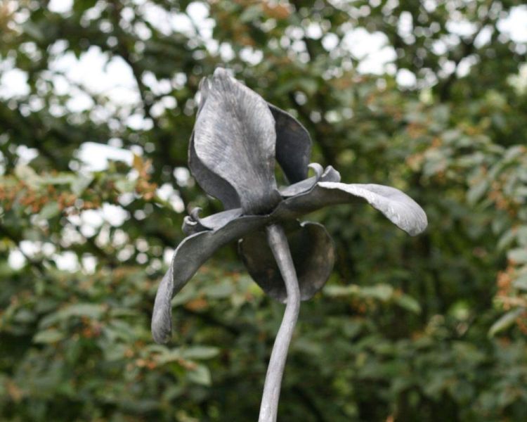 Metal flower made on blacksmith experience day