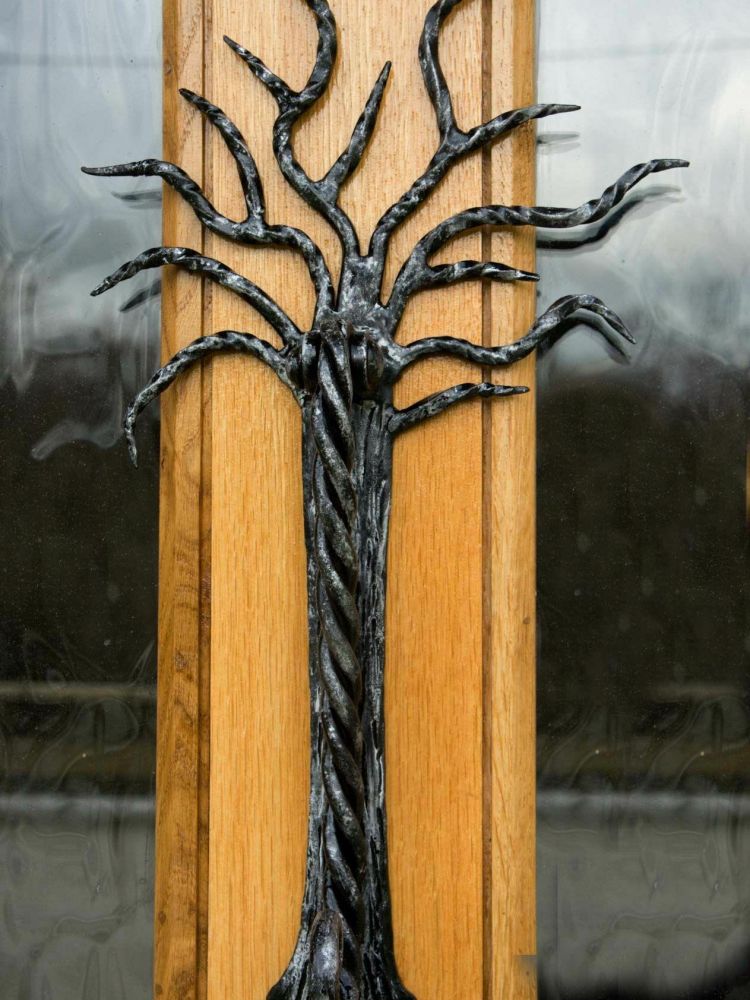 Tree door knocker made on blacksmith experience day