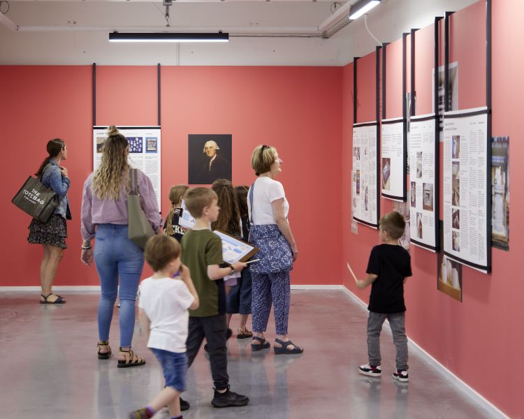 people looking at exhibits at wedgwood museum