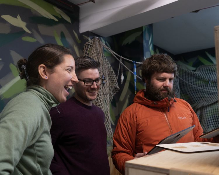 Go ape escape room london guests laughing