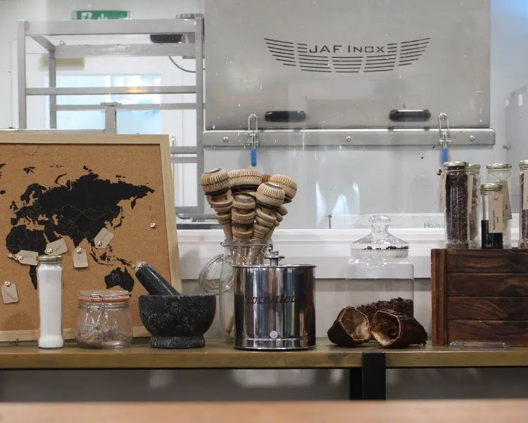 Chocolate factory and map