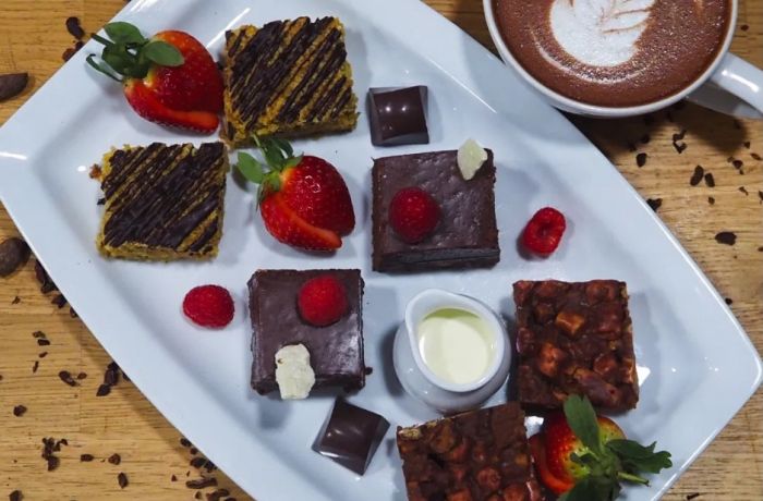 Selection of chocolate treats for a chocolate indulgence experience