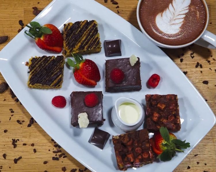 Selection of chocolate treats for a chocolate indulgence experience