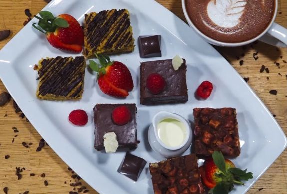 Selection of chocolate treats for a chocolate indulgence experience