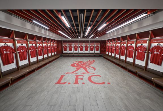 dressing room of liverpool fc