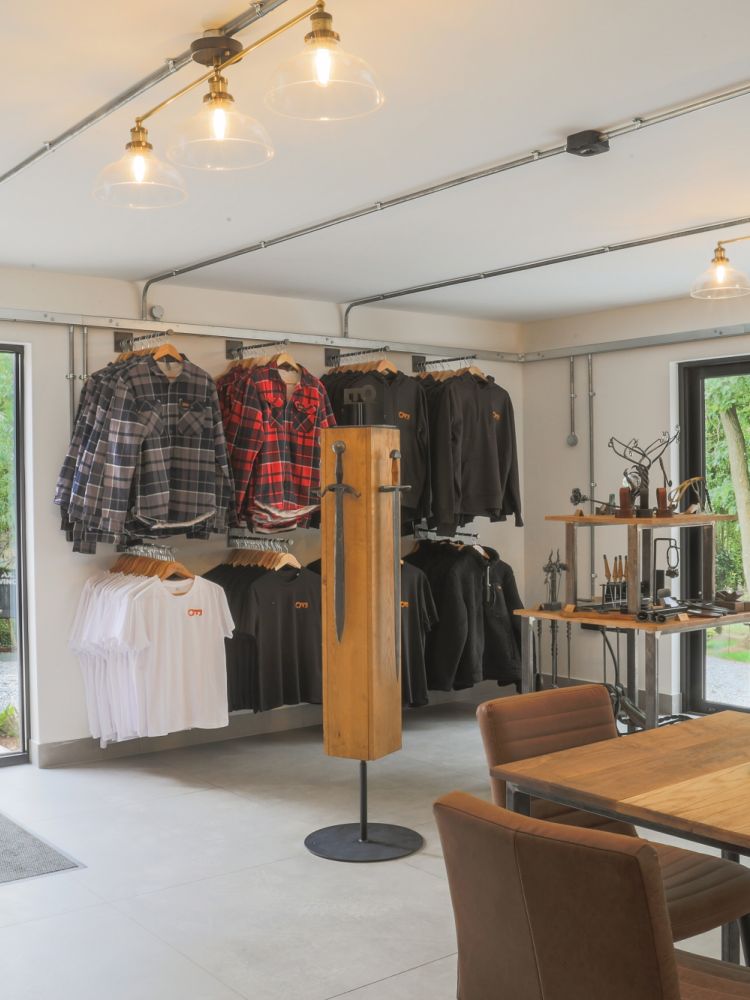 Cafe and showroom at oldfield forge