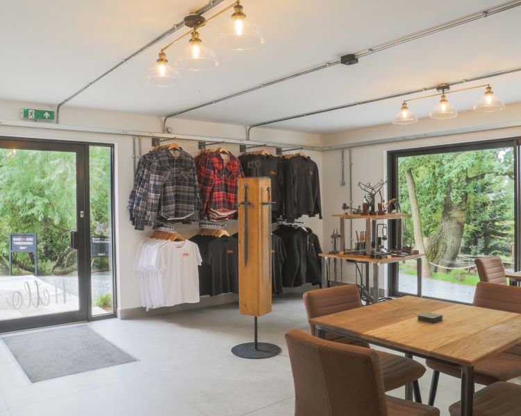 Cafe and showroom at oldfield forge